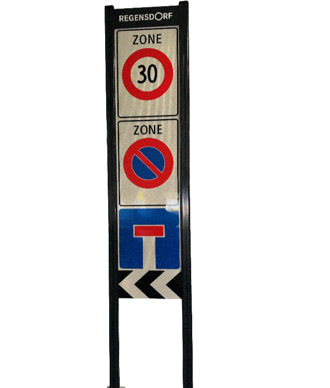 stele aus aluminiumprofilen